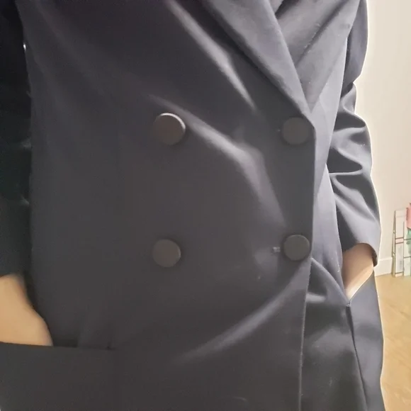 NWT Zara blazer, Color Navy Blue, Size L - Picture 10 of 17